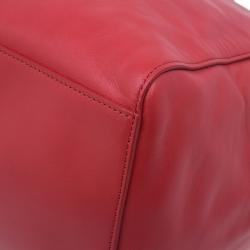 Pre Owned Mulberry Red Nappa Leather Medium Dorset Tote