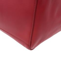 Pre Owned Mulberry Red Nappa Leather Medium Dorset Tote