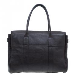 Pre Owned Mulberry Chocolate Brown Leather Bayswater Satchel Bag