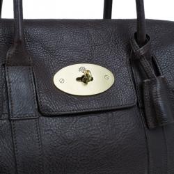 Pre Owned Mulberry Chocolate Brown Leather Bayswater Satchel Bag