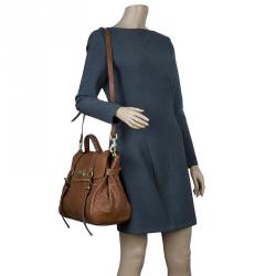 Pre Owned Mulberry Brown Soft Buffalo Leather Oversized Alexa Satchel Bag