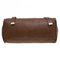 Pre Owned Mulberry Brown Soft Buffalo Leather Oversized Alexa Satchel Bag