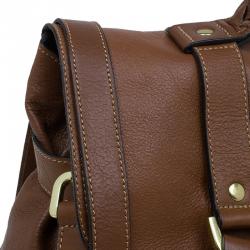 Pre Owned Mulberry Brown Soft Buffalo Leather Oversized Alexa Satchel Bag