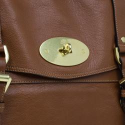 Pre Owned Mulberry Brown Soft Buffalo Leather Oversized Alexa Satchel Bag