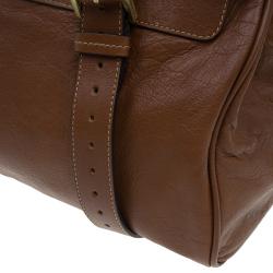 Pre Owned Mulberry Brown Soft Buffalo Leather Oversized Alexa Satchel Bag