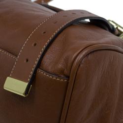 Pre Owned Mulberry Brown Soft Buffalo Leather Oversized Alexa Satchel Bag