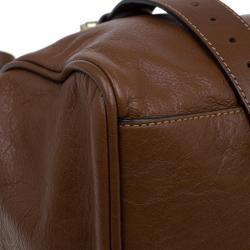 Pre Owned Mulberry Brown Soft Buffalo Leather Oversized Alexa Satchel Bag
