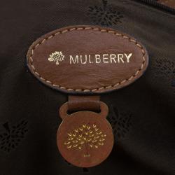 Pre Owned Mulberry Brown Soft Buffalo Leather Oversized Alexa Satchel Bag