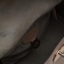 Pre Owned Mulberry Blush Pink Wrinkled Patent Leather Small Bayswater Satchel