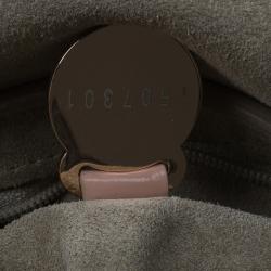 Pre Owned Mulberry Blush Pink Wrinkled Patent Leather Small Bayswater Satchel