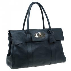 Pre Owned Mulberry Black Leather Bayswater Satchel