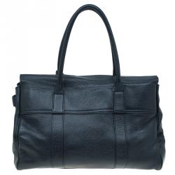 Pre Owned Mulberry Black Leather Bayswater Satchel