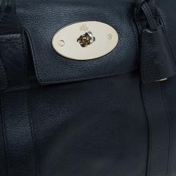 Pre Owned Mulberry Black Leather Bayswater Satchel