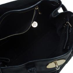 Pre Owned Mulberry Black Leather Bayswater Satchel