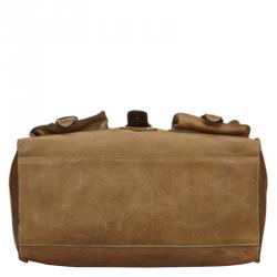 Pre Owned Mulberry Oak Leather Roxanne Satchel