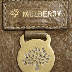 Pre Owned Mulberry Oak Leather Roxanne Satchel