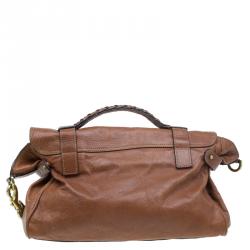 Pre Owned Mulberry Brown Leather Alexa Shoulder Bag