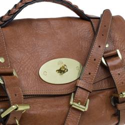 Pre Owned Mulberry Brown Leather Alexa Shoulder Bag