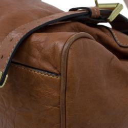 Pre Owned Mulberry Brown Leather Alexa Shoulder Bag