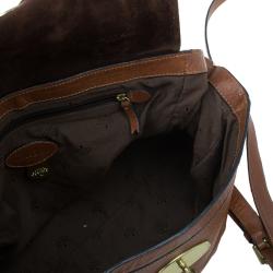 Pre Owned Mulberry Brown Leather Alexa Shoulder Bag