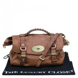 Pre Owned Mulberry Brown Leather Alexa Shoulder Bag