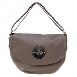 Mulberry Brown Grained Leather Daria Shoulder Bag