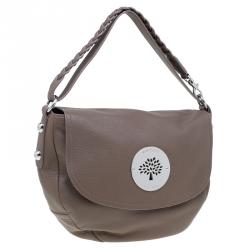 Mulberry Brown Grained Leather Daria Shoulder Bag