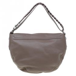 Mulberry Brown Grained Leather Daria Shoulder Bag