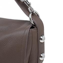Mulberry Brown Grained Leather Daria Shoulder Bag