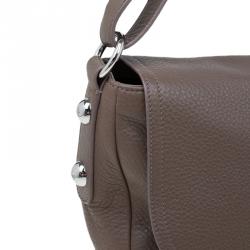 Mulberry Brown Grained Leather Daria Shoulder Bag
