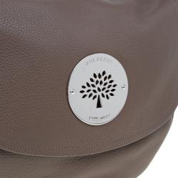 Mulberry Brown Grained Leather Daria Shoulder Bag