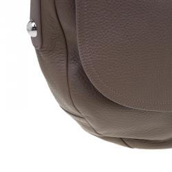 Mulberry Brown Grained Leather Daria Shoulder Bag