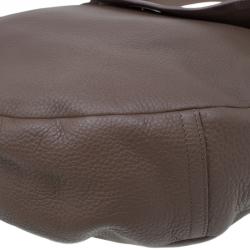 Mulberry Brown Grained Leather Daria Shoulder Bag