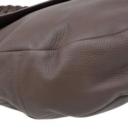 Mulberry Brown Grained Leather Daria Shoulder Bag