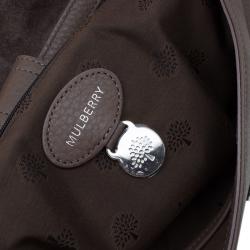 Mulberry Brown Grained Leather Daria Shoulder Bag