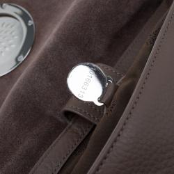 Mulberry Brown Grained Leather Daria Shoulder Bag