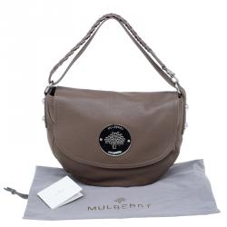 Mulberry Brown Grained Leather Daria Shoulder Bag