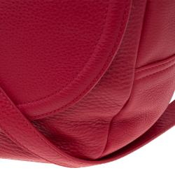 Pre Owned Mulberry Bright Red Spongy Pebbled Effie Satchel