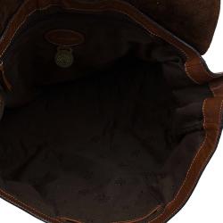 Pre Owned Mulberry Brown Leather Oversized Alexa Satchel Bag