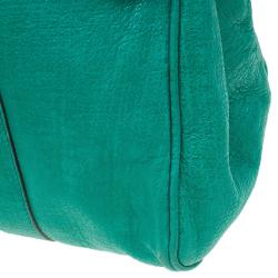 Pre Owned حقيبة مالبري بايزوتر جلد تويد سباركل خضراء