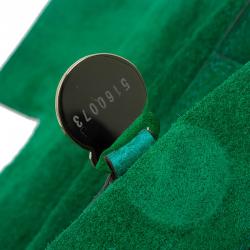 Pre Owned حقيبة مالبري بايزوتر جلد تويد سباركل خضراء