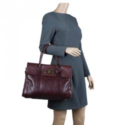 Pre Owned Mulberry Brown Leather Bayswater Satchel