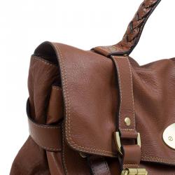 Pre Owned Mulberry Brown Leather Oversized Alexa Satchel