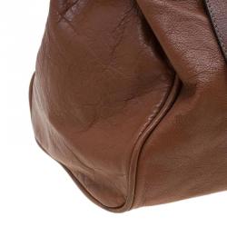 Pre Owned Mulberry Brown Leather Oversized Alexa Satchel