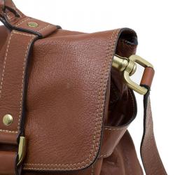 Pre Owned Mulberry Brown Leather Oversized Alexa Satchel