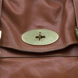 Pre Owned Mulberry Brown Leather Oversized Alexa Satchel