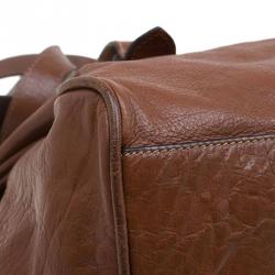 Pre Owned Mulberry Brown Leather Oversized Alexa Satchel