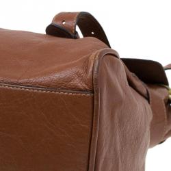 Pre Owned Mulberry Brown Leather Oversized Alexa Satchel