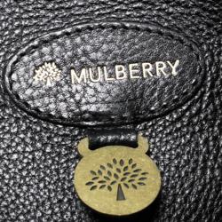 Pre Owned Mulberry Black Leather Piccadilly Travel Bag