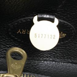 Pre Owned Mulberry Black Leather Piccadilly Travel Bag